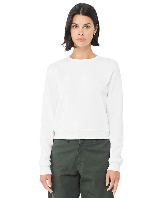 V - Neck Women's Cotton Pullovers for a Casual Look7511 - Bella + Canvas Ladies Classic Pullover Crewneck Sweatshirt | White V - Neck Women's Cotton Pullovers for a Casual Look7511 - Bella + Canvas Ladies Classic Pullover Crewneck Sweatshirt | White