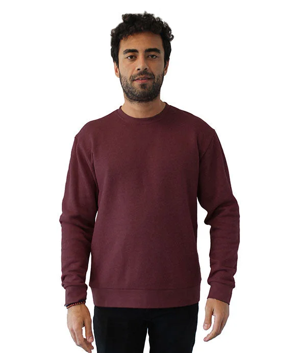 Women's zip - front sweatshirt with contrast stitching for a sporty aesthetic9002NL - Next Level Unisex Malibu Pullover Sweatshirt | Heather Maroon Women's zip - front sweatshirt with contrast stitching for a sporty aesthetic9002NL - Next Level Unisex Malibu Pullover Sweatshirt | Heather Maroon
