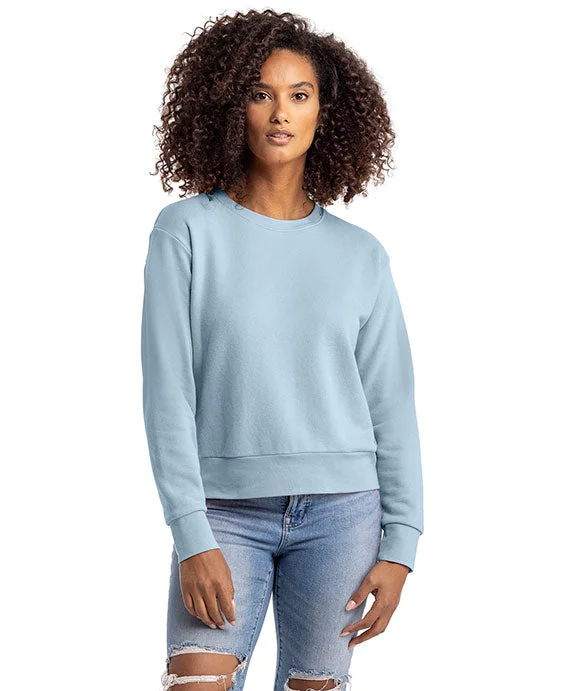 Women's graphic - printed sweatshirt featuring floral patterns for a feminine touch9084 - Next Level Ladies Laguna Sueded Sweatshirt | Stonewash Denim Women's graphic - printed sweatshirt featuring floral patterns for a feminine touch9084 - Next Level Ladies Laguna Sueded Sweatshirt | Stonewash Denim
