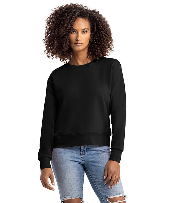 Women's oversized cropped hoodie with drawstrings for a trendy look9084 - Next Level Ladies Laguna Sueded Sweatshirt Women's oversized cropped hoodie with drawstrings for a trendy look9084 - Next Level Ladies Laguna Sueded Sweatshirt