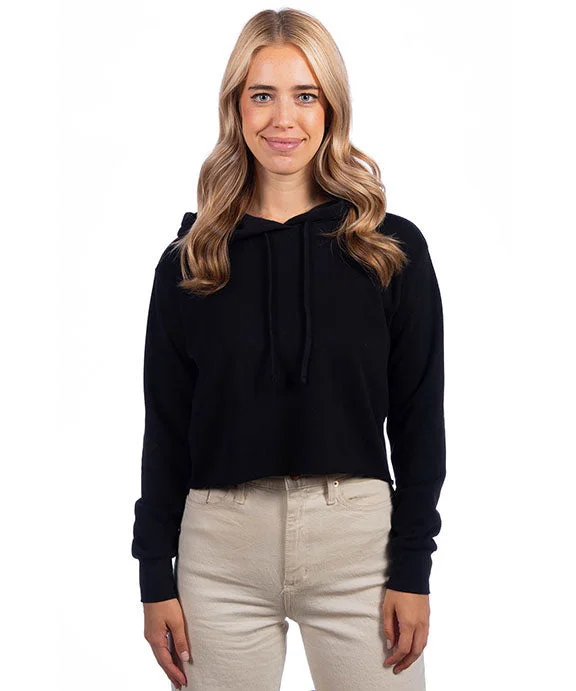 Women's hoodie with a glittery print for a glamorous and sparkly appearance9384 - Next Level Ladies Cropped Pullover Hooded Sweatshirt | Black Women's hoodie with a glittery print for a glamorous and sparkly appearance9384 - Next Level Ladies Cropped Pullover Hooded Sweatshirt | Black