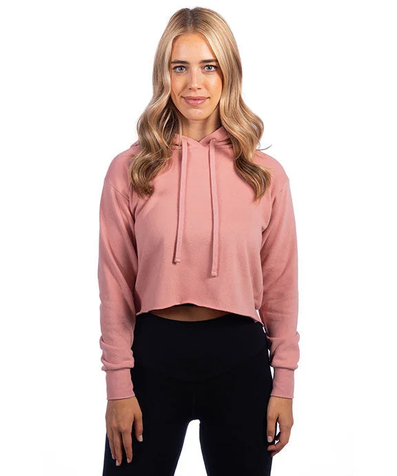 Women's color - block hoodie combining bold hues for a fashion - forward statement9384 - Next Level Ladies Cropped Pullover Hooded Sweatshirt | Desert Pink Women's color - block hoodie combining bold hues for a fashion - forward statement9384 - Next Level Ladies Cropped Pullover Hooded Sweatshirt | Desert Pink