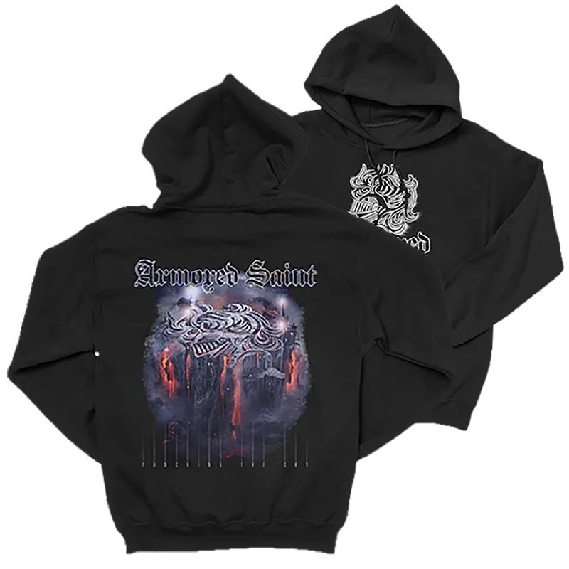 Graphic Print Women's Pullovers with Inspirational QuotesArmored Saint "Punching the Sky" Pullover Hoodie Graphic Print Women's Pullovers with Inspirational QuotesArmored Saint "Punching the Sky" Pullover Hoodie