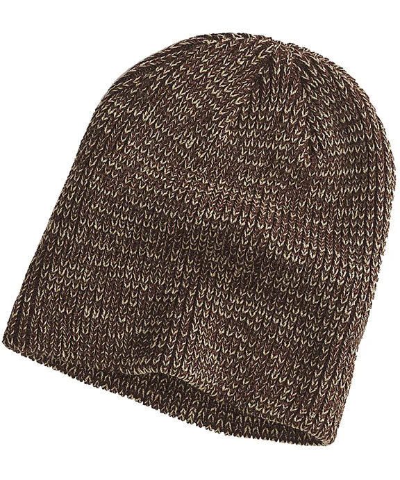 Women's sherpa - lined hoodie for extreme cold weather outdoor activitiesBA524 - Big Accessories Ribbed Marled Beanie | Brown/Khaki Women's sherpa - lined hoodie for extreme cold weather outdoor activitiesBA524 - Big Accessories Ribbed Marled Beanie | Brown/Khaki