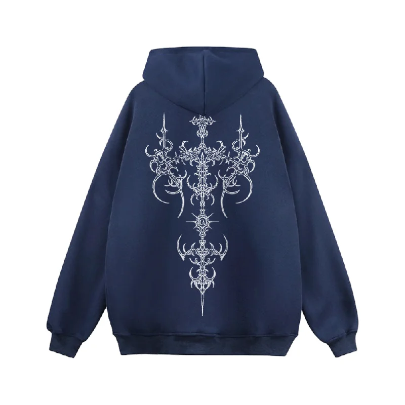 Women's crew - neck sweatshirt in a heather gray shade for a classic and versatile optionBSS | Bone Spur Design High Street Hoodie Women's crew - neck sweatshirt in a heather gray shade for a classic and versatile optionBSS | Bone Spur Design High Street Hoodie