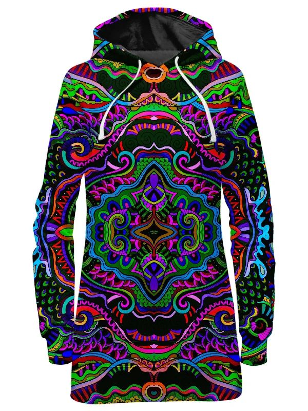 Women's tie - front hoodie in a lightweight fabric for summer layeringCandy Lands Hoodie Dress Women's tie - front hoodie in a lightweight fabric for summer layeringCandy Lands Hoodie Dress
