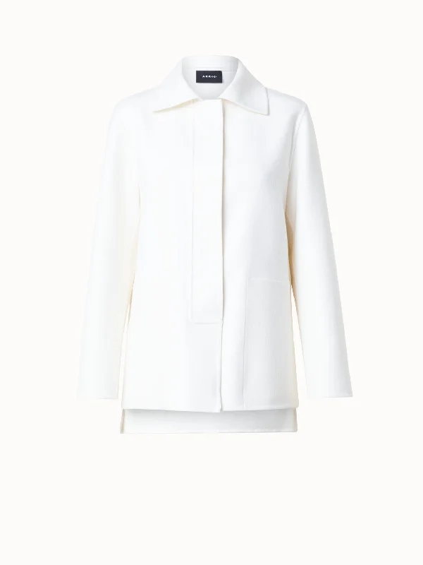 Women's long - line cardigan jackets in a soft knit for a cozy and elegant lookCashmere Double-Face Long Jacket Women's long - line cardigan jackets in a soft knit for a cozy and elegant lookCashmere Double-Face Long Jacket