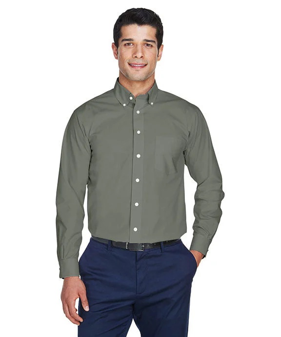 D620 - Devon & Jones Mens Crown Woven Collection™ Solid Broadcloth Shirt | Dill