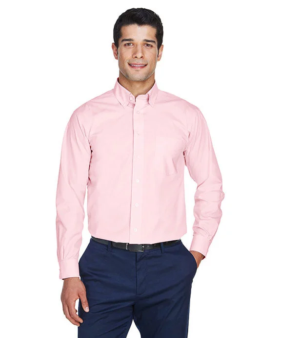 D620 - Devon & Jones Mens Crown Woven Collection™ Solid Broadcloth Shirt | Pink