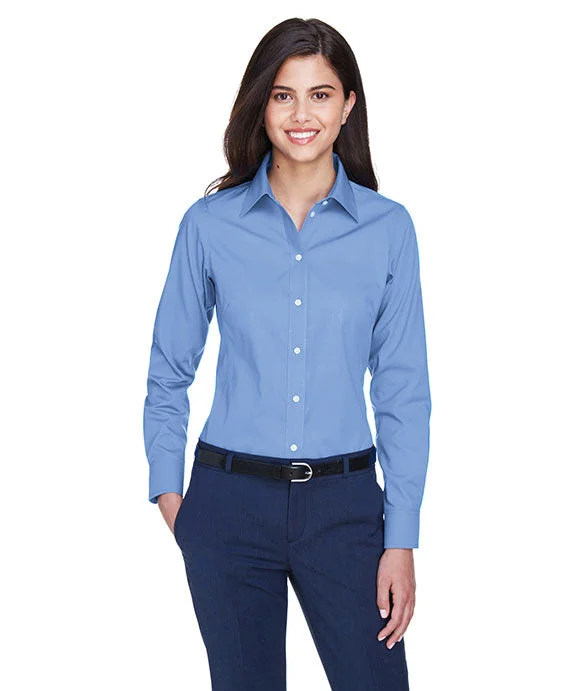 D630W - Devon & Jones Ladies Crown Woven Collection™ Solid Oxford | Light Blue