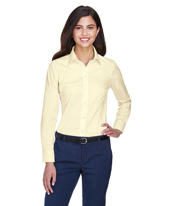 D630W - Devon & Jones Ladies Crown Woven Collection™ Solid Oxford | Transparent Yellow