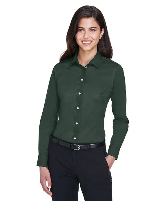 DG530W - Devon & Jones Ladies Crown Woven Collection™ Solid Stretch Twill | Forest