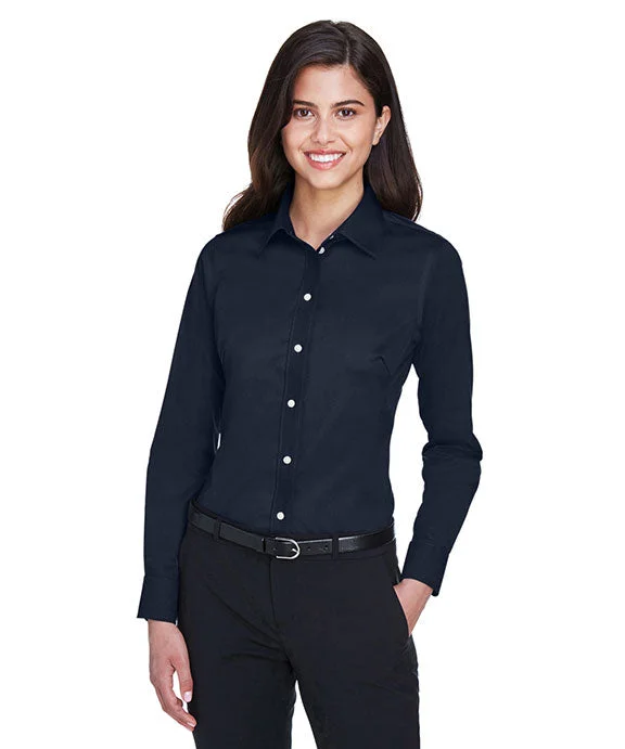 DG530W - Devon & Jones Ladies Crown Woven Collection™ Solid Stretch Twill | Navy