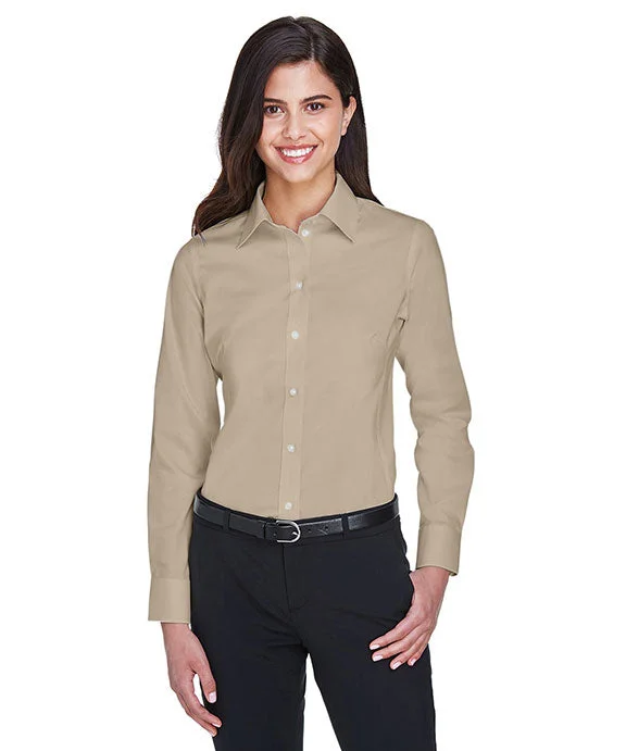 DG530W - Devon & Jones Ladies Crown Woven Collection™ Solid Stretch Twill | Stone