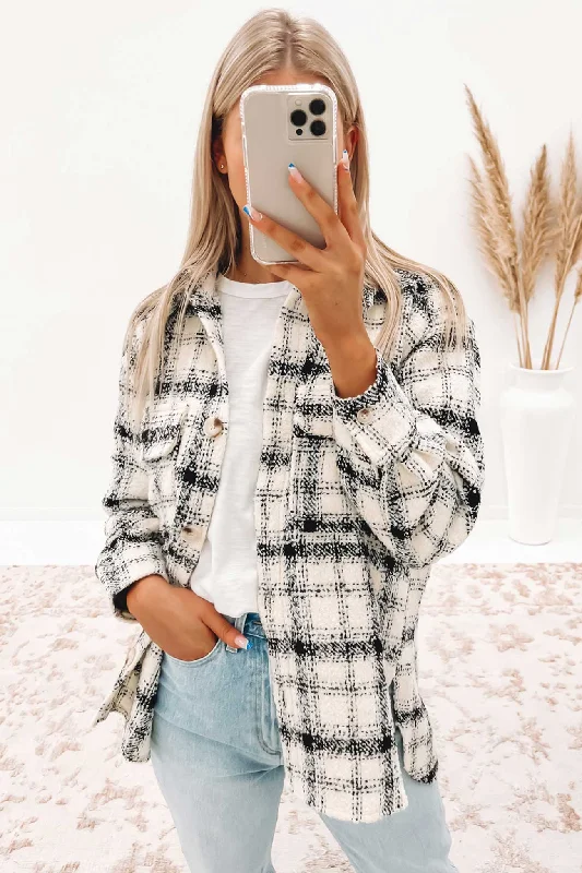 Women's faux fur - trimmed denim jackets for a trendy and cozy styleEmber Shacket Black Women's faux fur - trimmed denim jackets for a trendy and cozy styleEmber Shacket Black