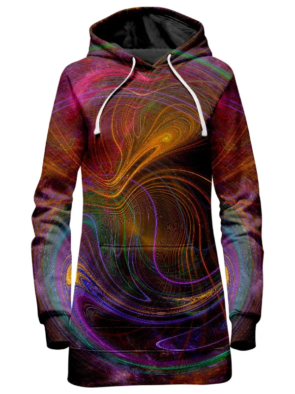 Women's graphic - printed sweatshirt featuring floral patterns for a feminine touchFractalized Hoodie Dress Women's graphic - printed sweatshirt featuring floral patterns for a feminine touchFractalized Hoodie Dress