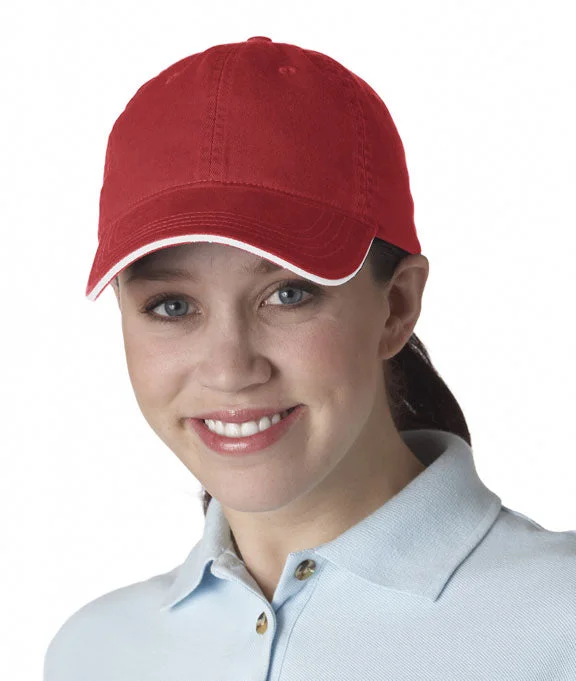 Women's hoodie with a detachable hood for customizable styling8104 UltraClub Classic Cut Chino Cotton Twill Unconstructed Sandwich Cap | Red/White Women's hoodie with a detachable hood for customizable styling8104 UltraClub Classic Cut Chino Cotton Twill Unconstructed Sandwich Cap | Red/White