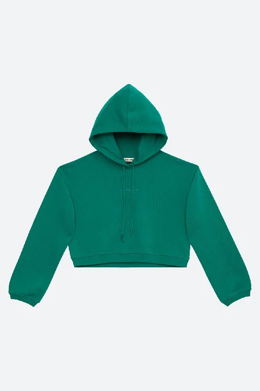 Women's oversized cropped hoodie with drawstrings for a trendy lookHOODIE 301