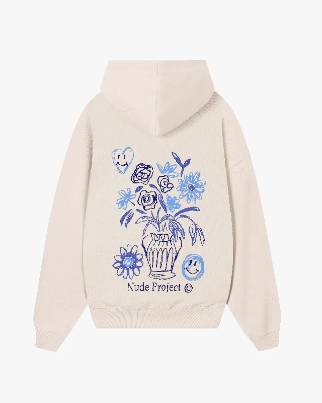 Women's crew - neck sweatshirt in a heather gray shade for a classic and versatile optionJARRON HOOD MARSHMALLOW Women's crew - neck sweatshirt in a heather gray shade for a classic and versatile optionJARRON HOOD MARSHMALLOW