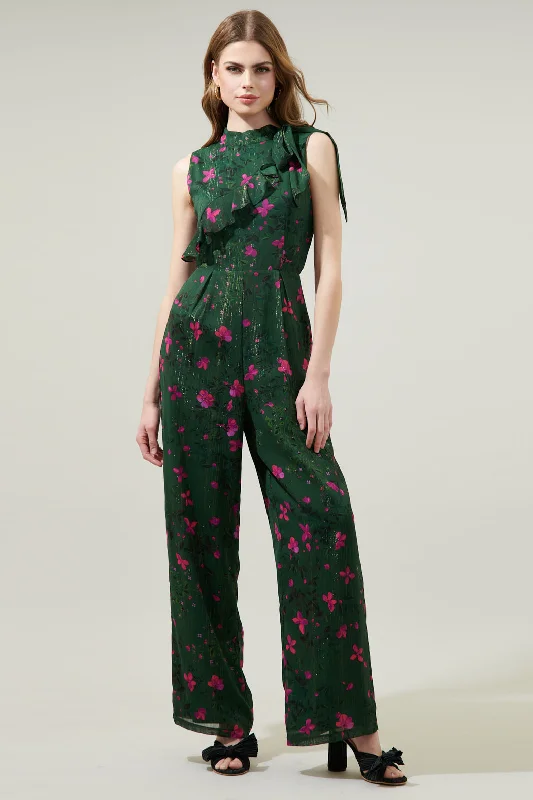Women jumpsuits with beaded embellishments for a formal and fancy eventJuniper Floral Daring Demi Neck Tie Jumpsuit Women jumpsuits with beaded embellishments for a formal and fancy eventJuniper Floral Daring Demi Neck Tie Jumpsuit
