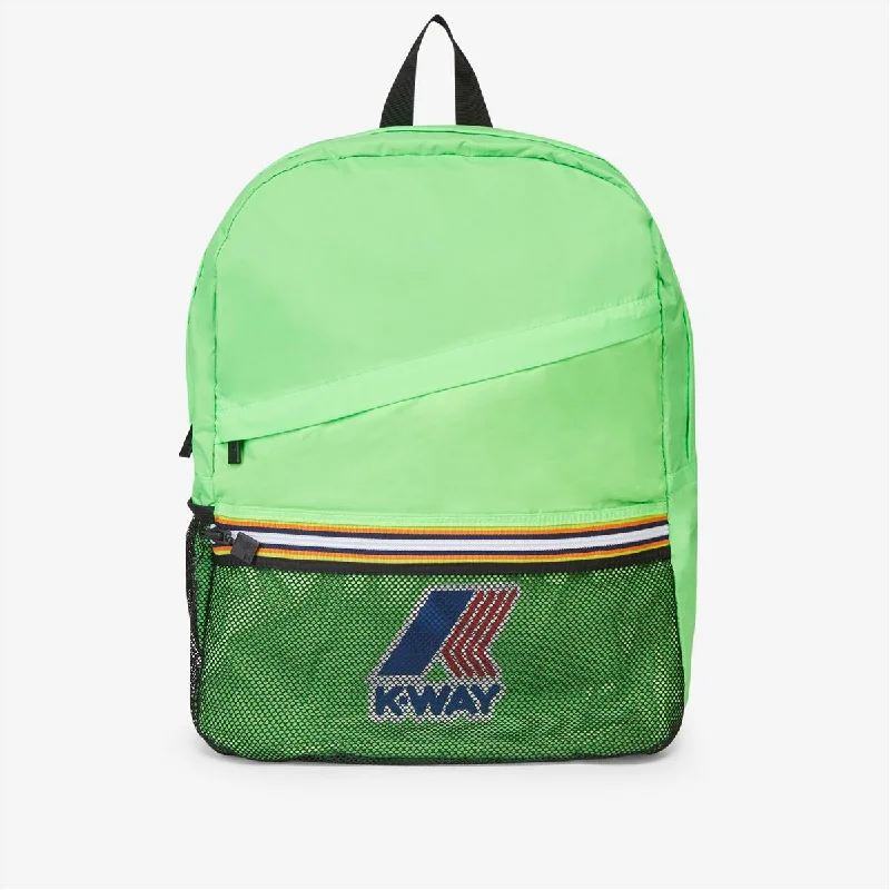 Women's windbreaker jackets with adjustable hoods for windy daysFrancois - Packable Ripstop Backpack in Green Fluo Women's windbreaker jackets with adjustable hoods for windy daysFrancois - Packable Ripstop Backpack in Green Fluo