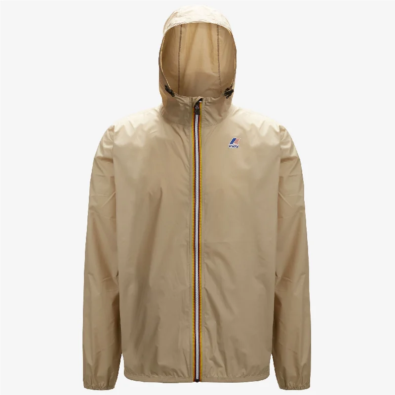 Women's cropped down jackets in bold colors for a sporty and fashionable winter outfitClaude - Unisex Packable Full Zip Waterproof Rain Jacket in Beige Grey Women's cropped down jackets in bold colors for a sporty and fashionable winter outfitClaude - Unisex Packable Full Zip Waterproof Rain Jacket in Beige Grey