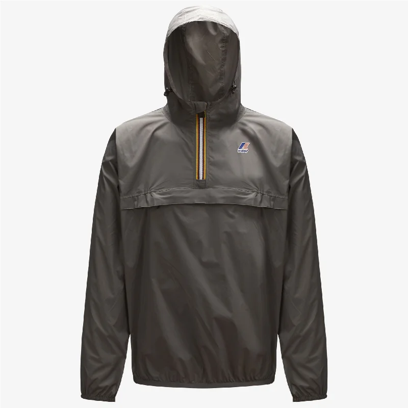 Women's double - breasted tweed jackets in classic colors for a sophisticated office lookLeon - Packable Quarter Zip Rain Jacket in Grey Smoked Women's double - breasted tweed jackets in classic colors for a sophisticated office lookLeon - Packable Quarter Zip Rain Jacket in Grey Smoked