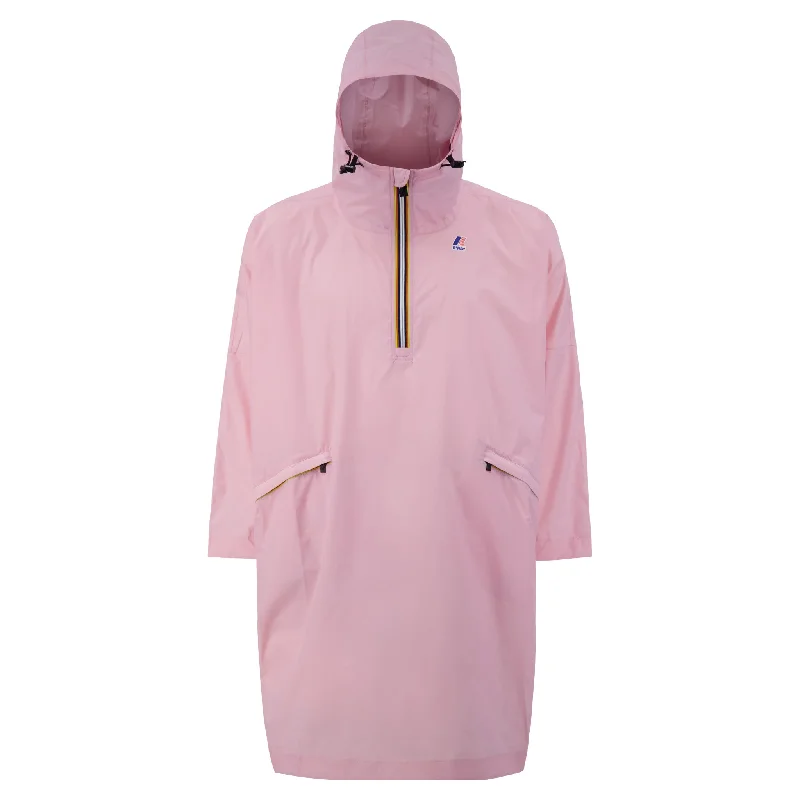 Women's faux fur - trimmed denim jackets for a trendy and cozy styleTerence - Unisex Waterproof Packable Poncho in Pink Women's faux fur - trimmed denim jackets for a trendy and cozy styleTerence - Unisex Waterproof Packable Poncho in Pink