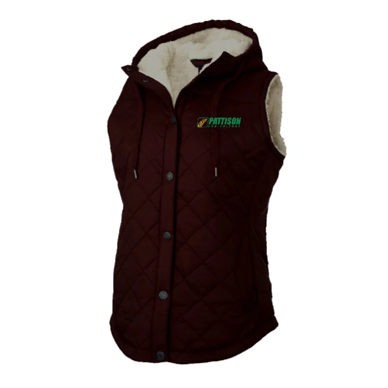 Women's long - line cardigan jackets in a soft knit for a cozy and elegant lookLadies Quilted Sherpa Lined Vest Women's long - line cardigan jackets in a soft knit for a cozy and elegant lookLadies Quilted Sherpa Lined Vest