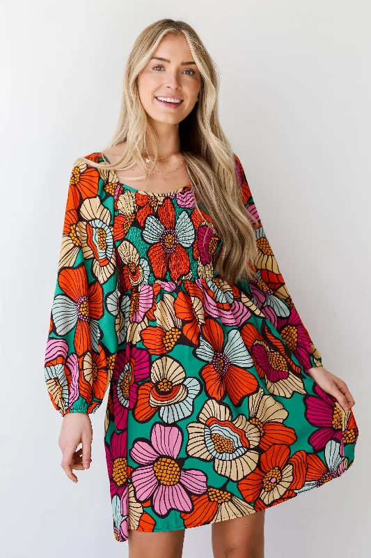 Strapless Women Dress with a Built - in Bra for Comfort and SupportFINAL SALE - Luxe Brilliance Green Floral Mini Dress Strapless Women Dress with a Built - in Bra for Comfort and SupportFINAL SALE - Luxe Brilliance Green Floral Mini Dress