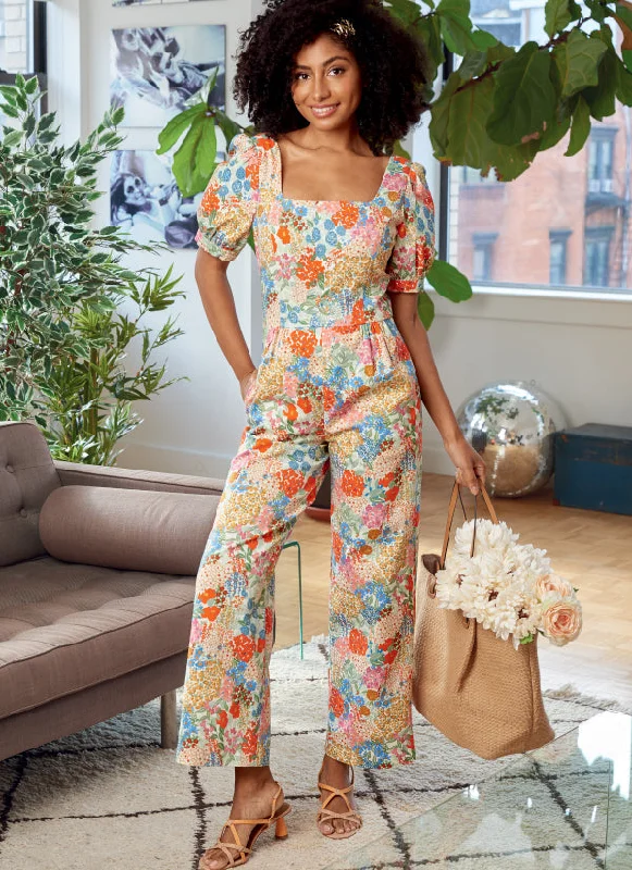 Women jumpsuits with geometric prints for a modern and contemporary aestheticMcCalls Romper and Jumpsuits M8203 Women jumpsuits with geometric prints for a modern and contemporary aestheticMcCalls Romper and Jumpsuits M8203