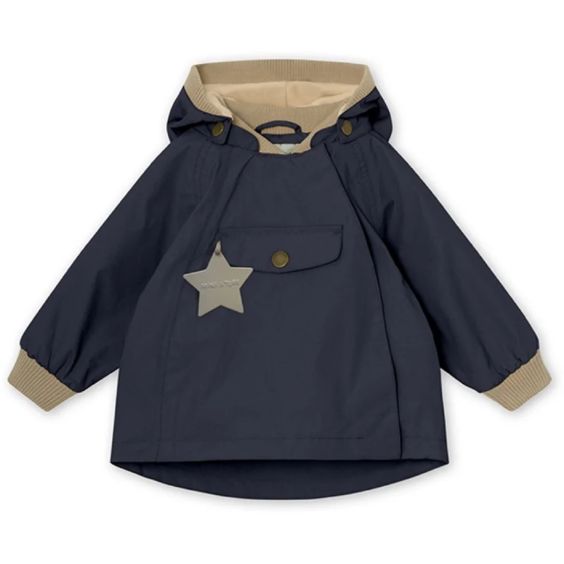 Women's military - style jackets with epaulets for a tough and fashionable appearanceMINI A TURE Wai Spring Jacket w/Fleece Lining Ombre Blue Women's military - style jackets with epaulets for a tough and fashionable appearanceMINI A TURE Wai Spring Jacket w/Fleece Lining Ombre Blue