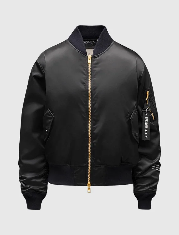 Women's waterproof rain jackets in bright yellow for high - visibility outdoor activitiesMONCLER FRAGMENT RASSOS BOMBER Women's waterproof rain jackets in bright yellow for high - visibility outdoor activitiesMONCLER FRAGMENT RASSOS BOMBER