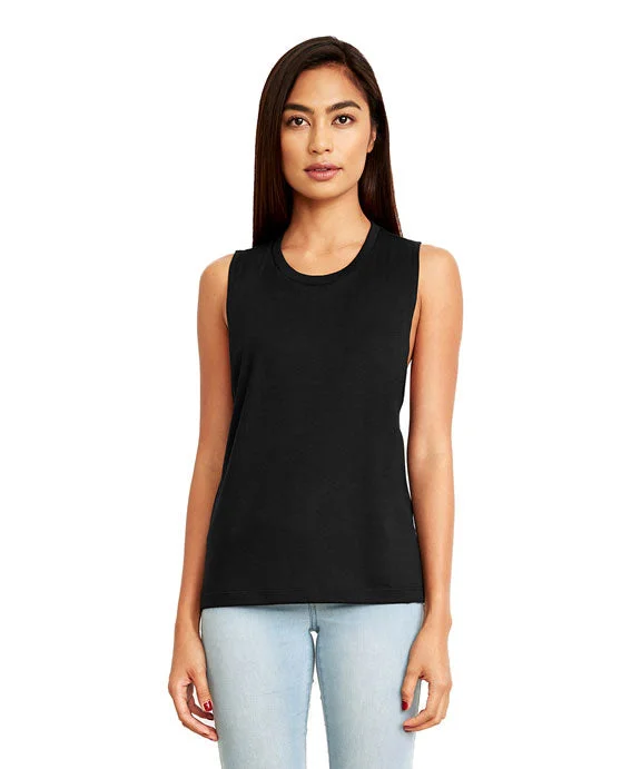 Women's pullover hoodie with a side slit for a modern and relaxed fitN5013 - Next Level Ladies Festival Muscle Tank Top | Black Women's pullover hoodie with a side slit for a modern and relaxed fitN5013 - Next Level Ladies Festival Muscle Tank Top | Black
