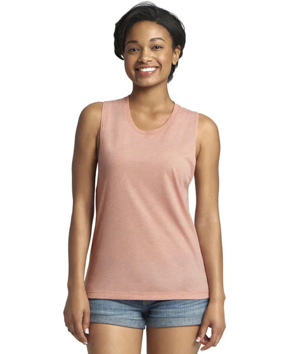 Women's crew - neck sweatshirt in a heather gray shade for a classic and versatile optionN5013 - Next Level Ladies Festival Muscle Tank Top | Desert Pink Women's crew - neck sweatshirt in a heather gray shade for a classic and versatile optionN5013 - Next Level Ladies Festival Muscle Tank Top | Desert Pink
