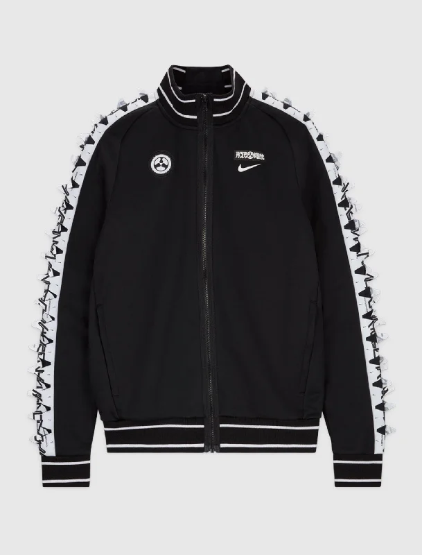Women's cropped leather jackets with a fringe detail for a western - inspired outfitACRONYM KNIT JACKET Women's cropped leather jackets with a fringe detail for a western - inspired outfitACRONYM KNIT JACKET