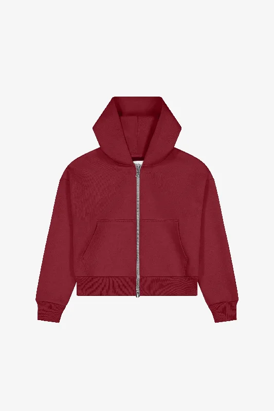 NOTHING ZIP HOODIE | CHERRY COLA