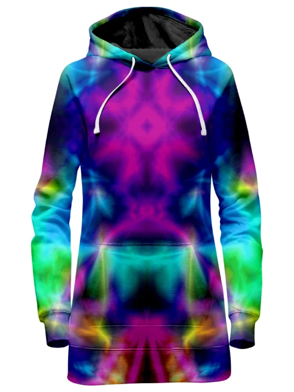 Women's hoodie with a glittery print for a glamorous and sparkly appearanceNous Dissenys Tie-Dye Hoodie Dress Women's hoodie with a glittery print for a glamorous and sparkly appearanceNous Dissenys Tie-Dye Hoodie Dress