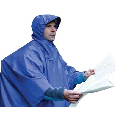 Women's military - style jackets with epaulets for a tough and fashionable appearance70D Tarp Poncho
