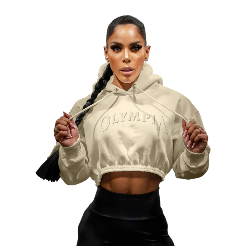 Long - Sleeve Women's Merino Wool Pullovers for Winter WarmthOlympia Women's OS Embossed Pullover Tan Long - Sleeve Women's Merino Wool Pullovers for Winter WarmthOlympia Women's OS Embossed Pullover Tan