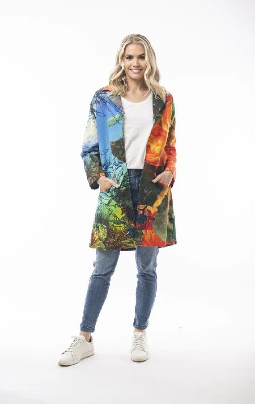 Women's bomber jackets with a holographic finish for a futuristic and eye - catching lookOrientique Cotton Coat Women's bomber jackets with a holographic finish for a futuristic and eye - catching lookOrientique Cotton Coat