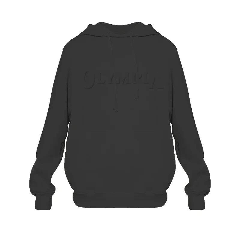 Women's Mock Neck Pullovers in Satin Fabric for EleganceOlympia Embossed Pullover Hoodie Black Women's Mock Neck Pullovers in Satin Fabric for EleganceOlympia Embossed Pullover Hoodie Black