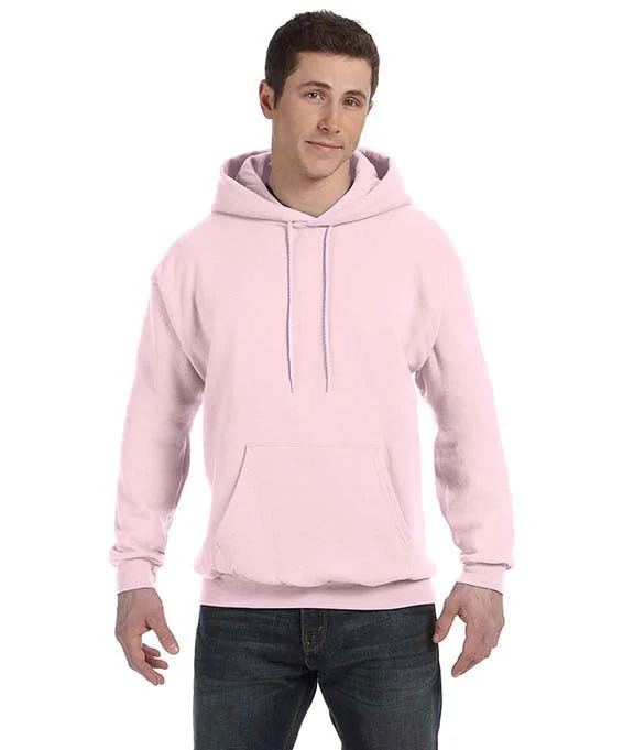 Women's hoodie with a kangaroo pocket and a pom - pom drawstring for added charmP170 - Hanes Adult ComfortBlend® EcoSmart® Hooded Pullover | Pale Pink Women's hoodie with a kangaroo pocket and a pom - pom drawstring for added charmP170 - Hanes Adult ComfortBlend® EcoSmart® Hooded Pullover | Pale Pink