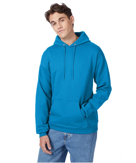 Women's zip - front sweatshirt with contrast stitching for a sporty aestheticP170 - Hanes Adult ComfortBlend® EcoSmart® Hooded Pullover | Teal Women's zip - front sweatshirt with contrast stitching for a sporty aestheticP170 - Hanes Adult ComfortBlend® EcoSmart® Hooded Pullover | Teal