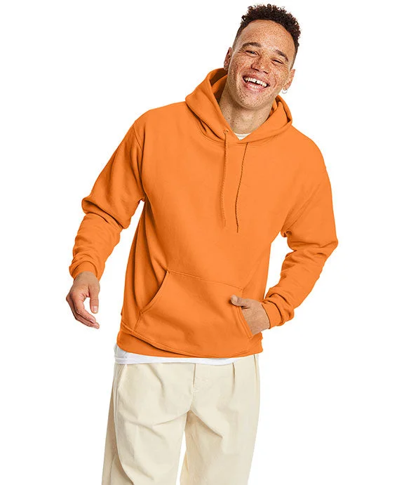 Women's crew - neck sweatshirt in a heather gray shade for a classic and versatile optionP170 - Hanes Adult ComfortBlend® EcoSmart® Hooded Pullover | Tennessee Orange Women's crew - neck sweatshirt in a heather gray shade for a classic and versatile optionP170 - Hanes Adult ComfortBlend® EcoSmart® Hooded Pullover | Tennessee Orange