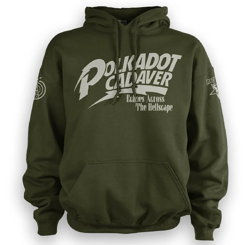 Striped Women's Pullovers in a Breton Style for Nautical VibesPolkadot Cadaver "Radio Tower" Pullover Hoodie Striped Women's Pullovers in a Breton Style for Nautical VibesPolkadot Cadaver "Radio Tower" Pullover Hoodie