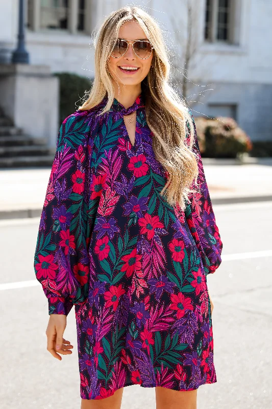 Ball Gown Women Dress with a Full Skirt for a Princess - like LookFINAL SALE - Season Of Sophistication Floral Satin Mini Dress Ball Gown Women Dress with a Full Skirt for a Princess - like LookFINAL SALE - Season Of Sophistication Floral Satin Mini Dress
