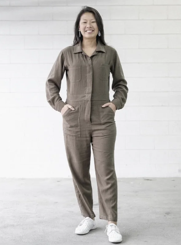 Women jumpsuits with wide - leg pants for a trendy and comfortable fitStyle Arc Melrose Boiler Suit Women jumpsuits with wide - leg pants for a trendy and comfortable fitStyle Arc Melrose Boiler Suit