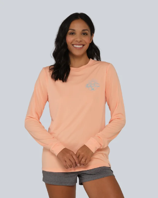 Women's double - breasted tweed jackets in classic colors for a sophisticated office lookSun Rays L/S Sun Shirt - Apricot UPF 50+ Women's double - breasted tweed jackets in classic colors for a sophisticated office lookSun Rays L/S Sun Shirt - Apricot UPF 50+
