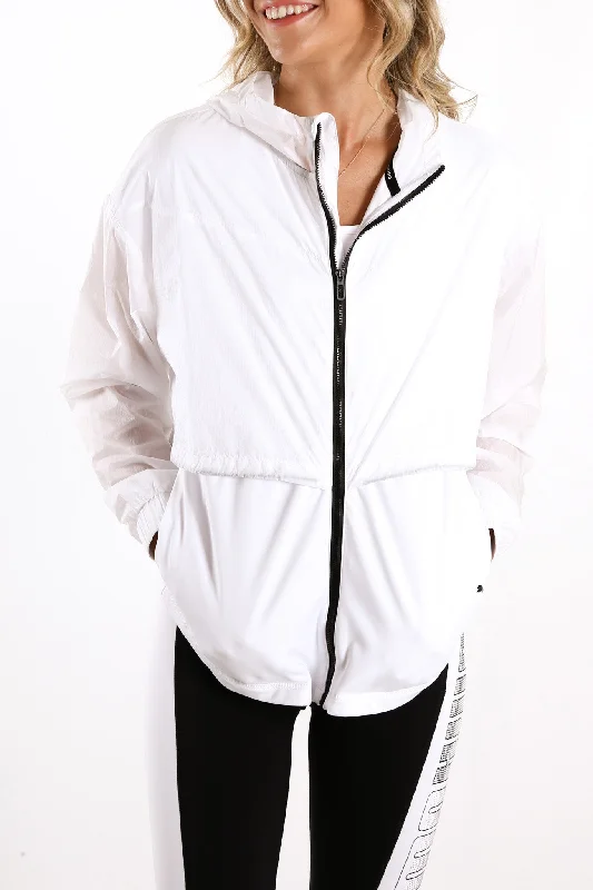 Women's waterproof rain jackets in bright yellow for high - visibility outdoor activitiesTrain Ultra Hooded Jacket Puma White Women's waterproof rain jackets in bright yellow for high - visibility outdoor activitiesTrain Ultra Hooded Jacket Puma White